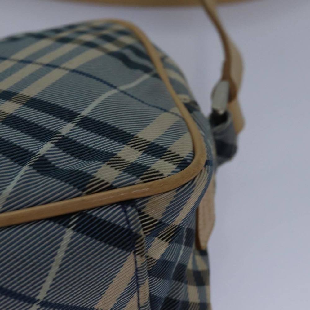 BURBERRY Nova Check Blue Label Shoulder Bag Nylon Blue Auth bs16102 - Picture 16 of 16